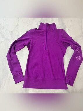 Lululemon size 6 Purple Quarter-Zip Women's Pullover Top